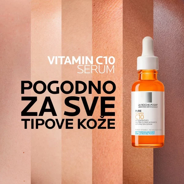 La Roche-Posay PURE VITAMIN C10 SERUM Koncentrat protiv bora za blistavost, 30 ml