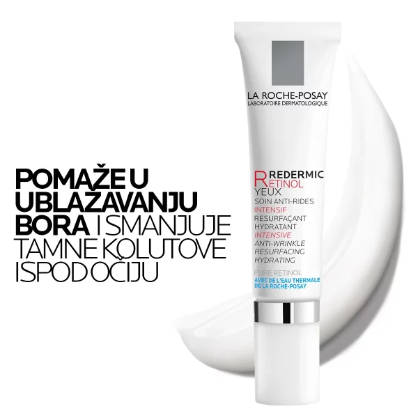 La Roche-Posay REDERMIC RETINOL Intenzivni korektor protiv bora za osjetljivu kožu oko očiju, 15 ml