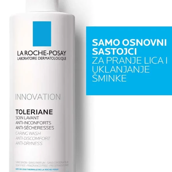 La Roche-Posay TOLERIANE Njegujući gel za čišćenje lica protiv suhoće i osjećaja neugode, 400 ml