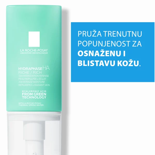 La Roche-Posay HYDRAPHASE HA Bogata hidratantna njega za punoću suhe kože 50 ml