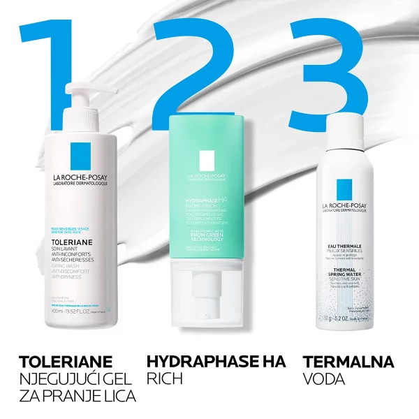 La Roche-Posay HYDRAPHASE HA Bogata hidratantna njega za punoću suhe kože 50 ml