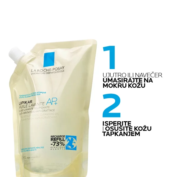 La Roche-Posay Lipikar AP+ ulje za čišćenje 400ml (Eco Refill pakovanje) bpharm