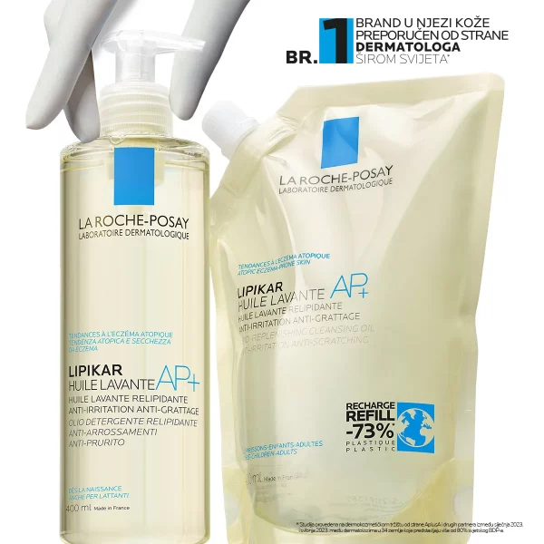 La Roche-Posay Lipikar AP+ ulje za čišćenje 400ml (Eco Refill pakovanje) bpharm