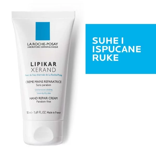 La Roche-Posay LIPIKAR XERAND Krema za obnovu suhe i nadražene kože ruku, 50 ml