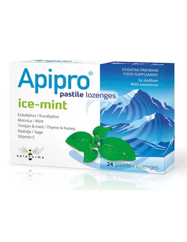 Apipro Ice Mint 24 pastile