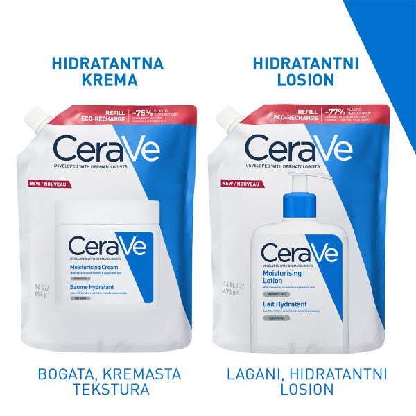 CeraVe hidratantna krema za suvu do vrlo suvu kožu, refill 473ml - Image 5